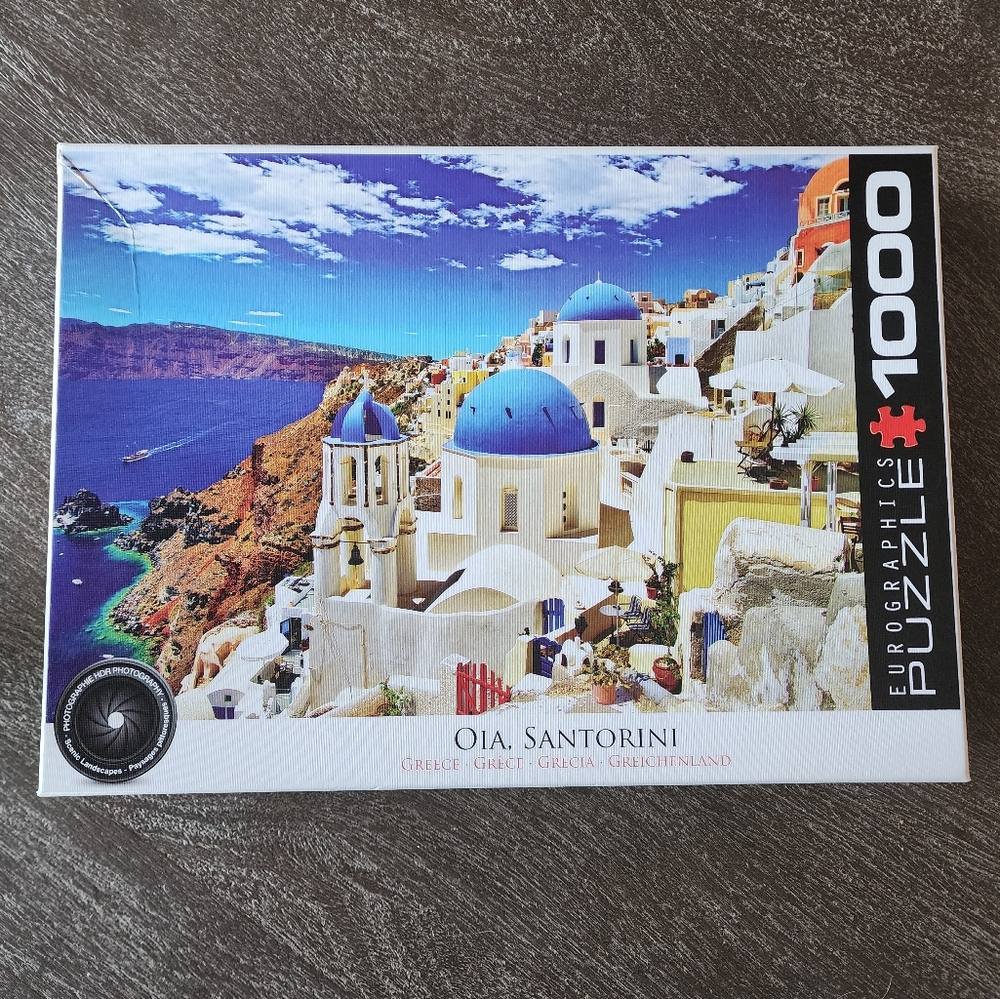 3 FOR $20! Eurographics Oia, Santorini Greece 1000 Pc Puzzle